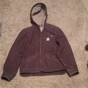 Womens Carhartt sherpa lined sandstone sierra jacket